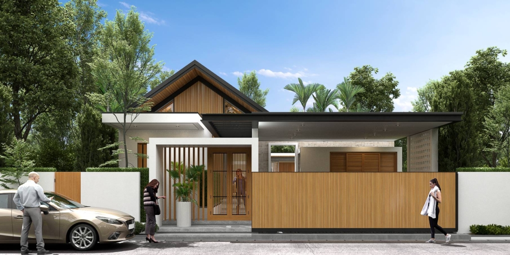 Villa Peaceful Phuket for sale Beautiful exterior decoration, quiet and peaceful.