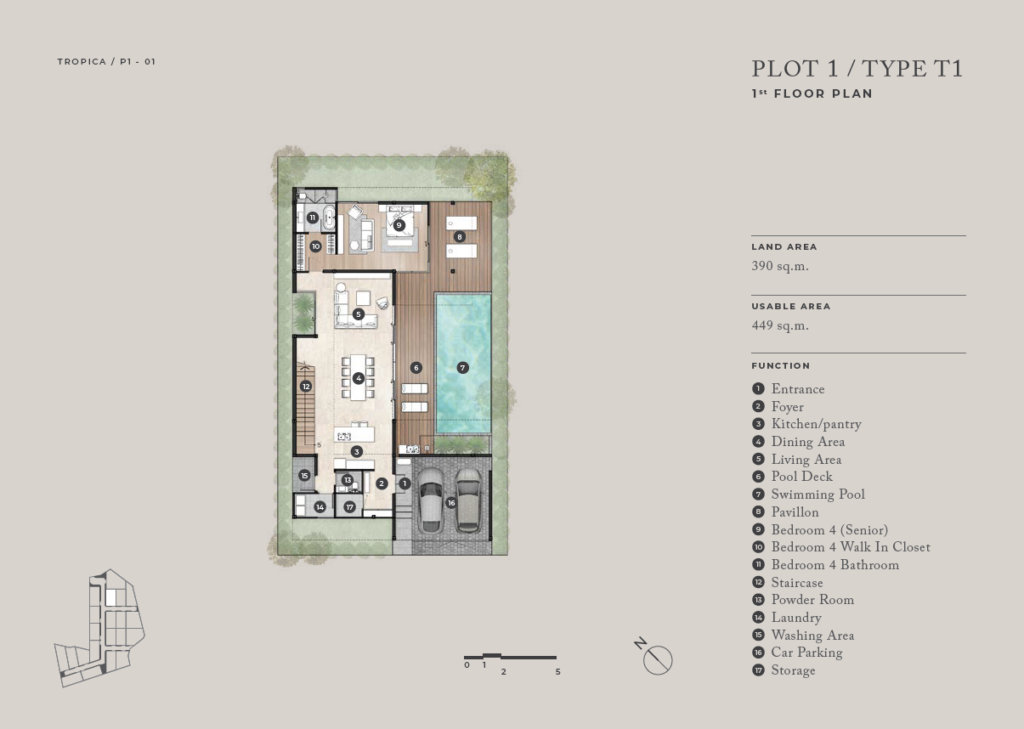 Plot1-TypeT1-1st floor plan