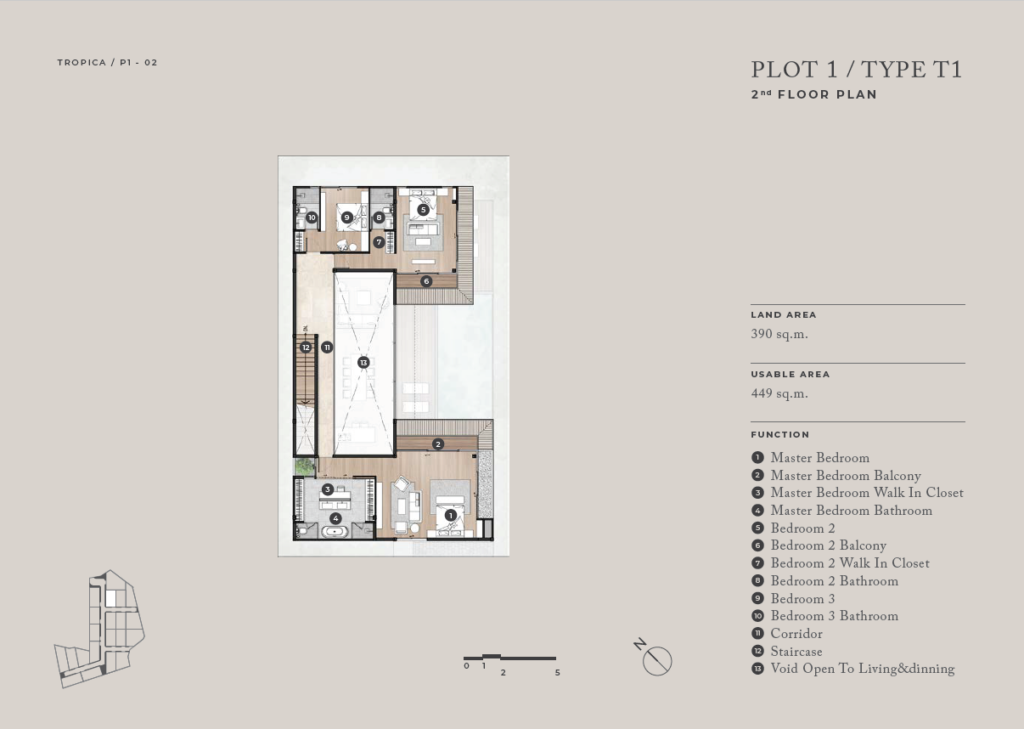 Plot1-TypeT1-2nd floor plan