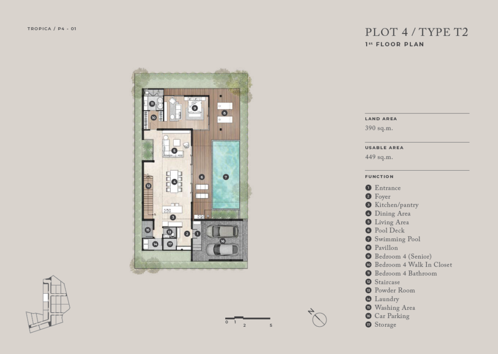 Plot4-Type T2-1st floor plan