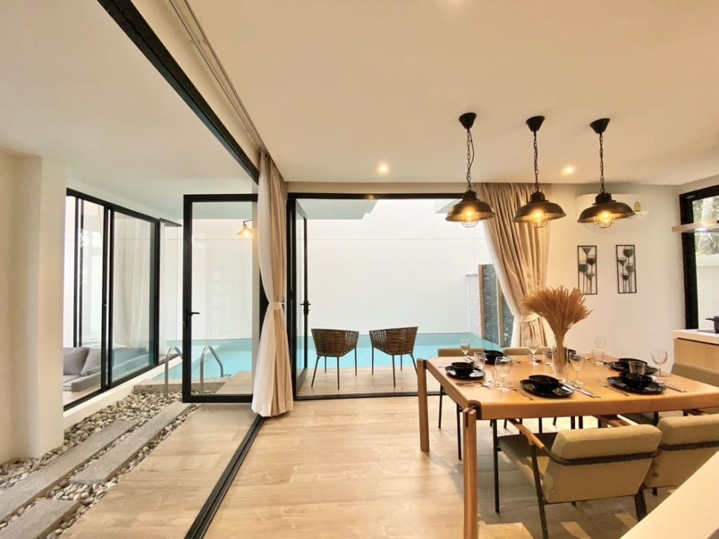 Diamond Pool Villa Phuket Balcony next to the dining