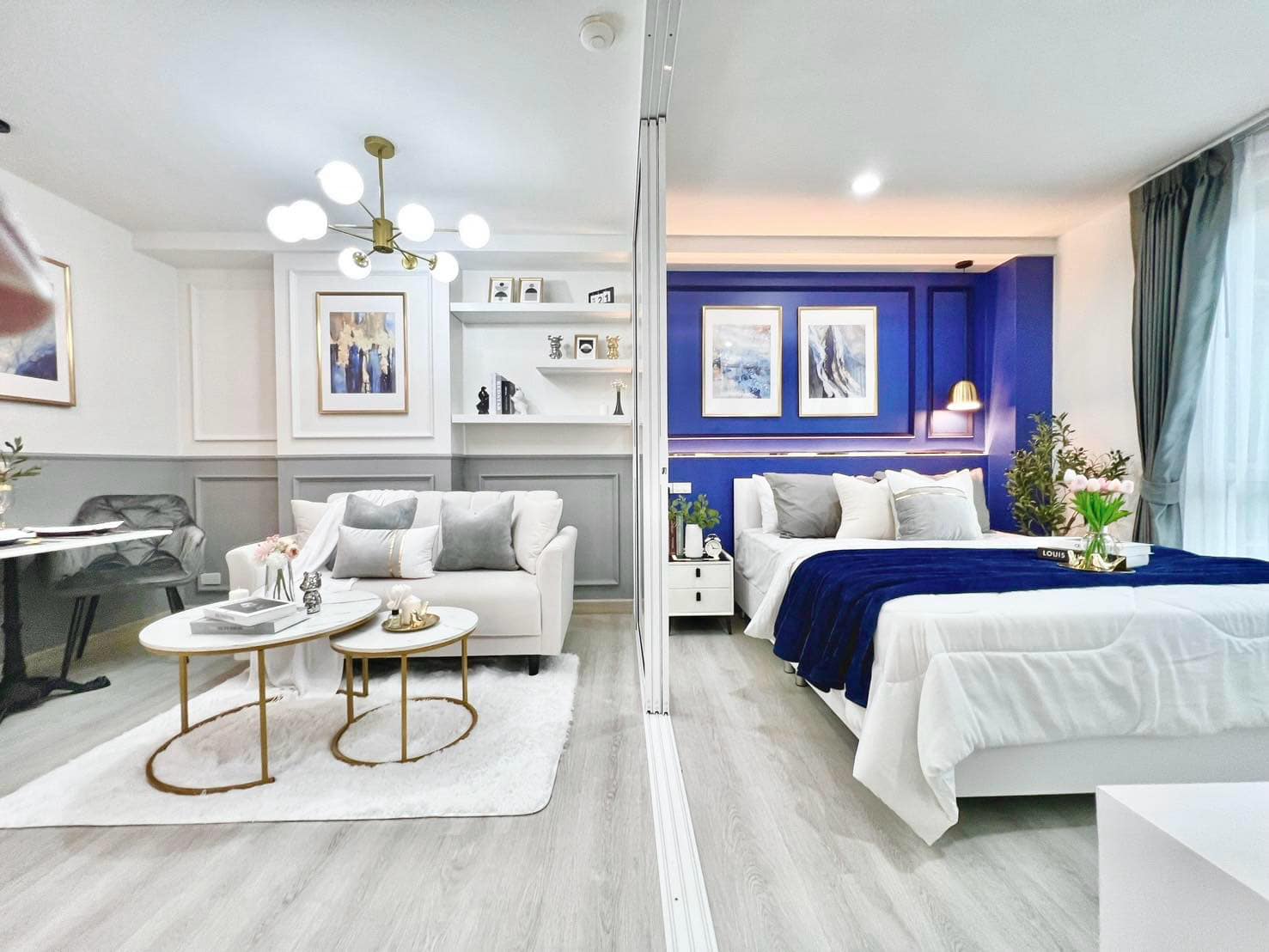 Double U Condominium Bedroom & Living