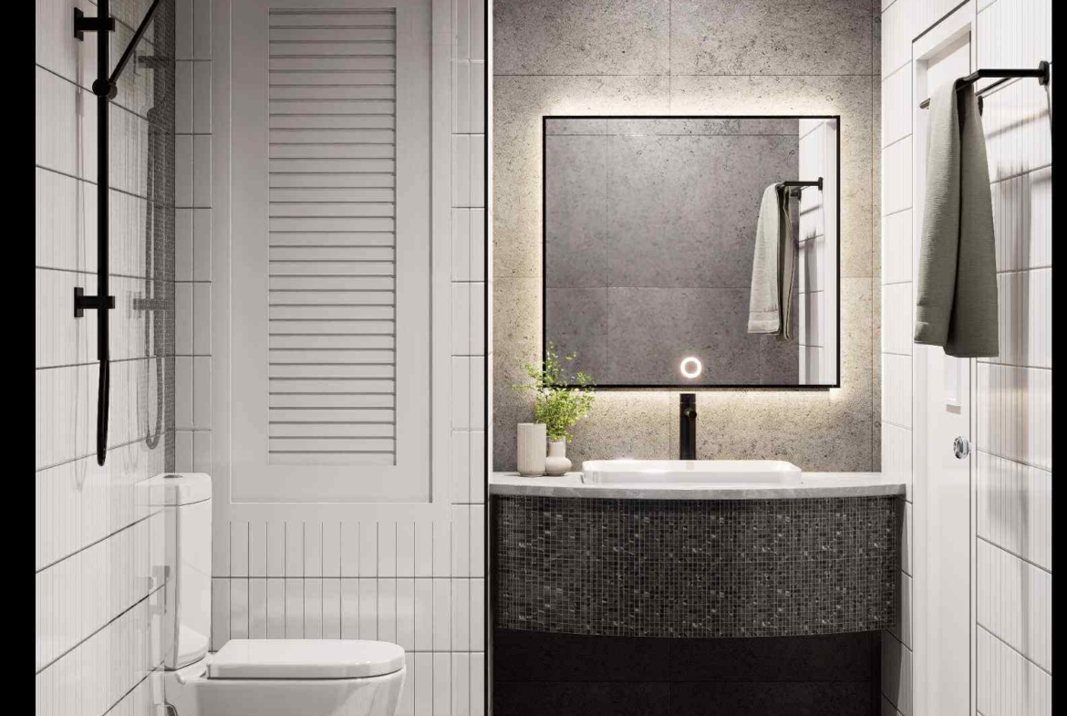 Merlin Tower Sathorn ฺBathroom