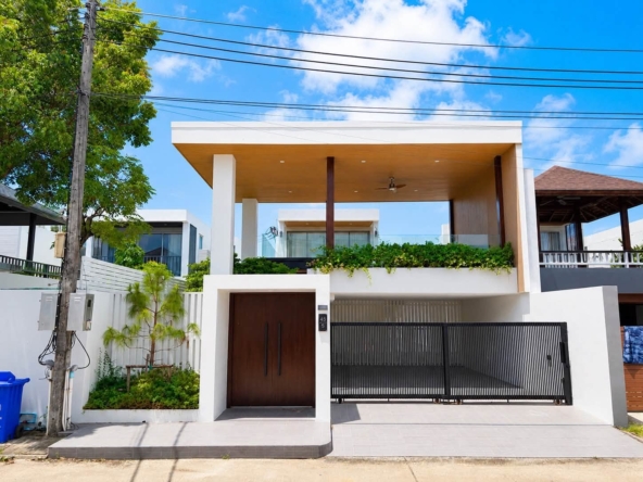 Chantra Villas luxury pool villa exterior for sale in Chalong Phuket